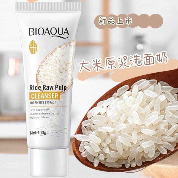 Bioaqua Rice Raw Pulp Cleanser Face Wash