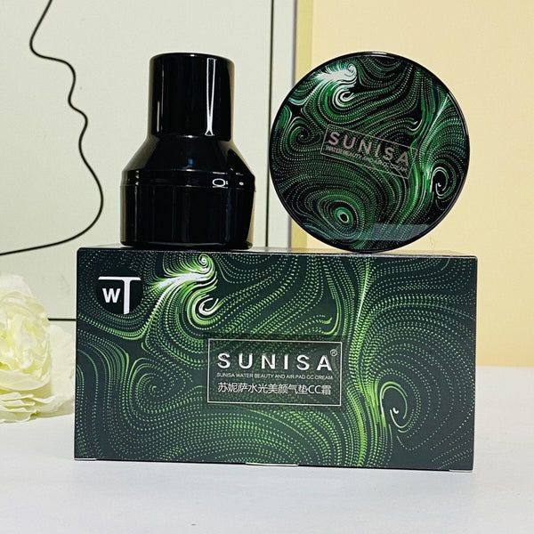 Sunisa Cushion Foundation with beauty blender 20g (waterproof, smudge-proof)