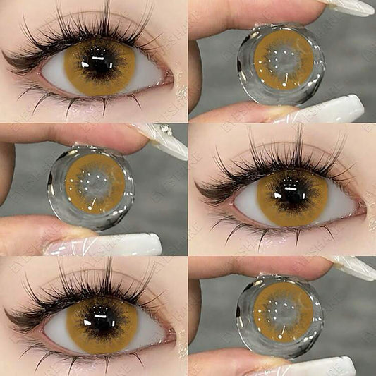 Contact Lens Glossy Brown Shadow