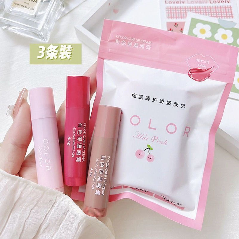 Cherry Ball Tinted Lip Balm Set (3 pieces)