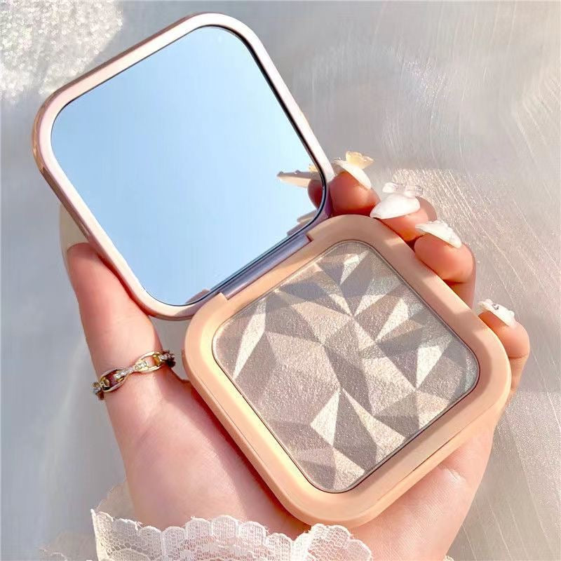 Monochrome Highlighter with Mirror - Douyin Shop