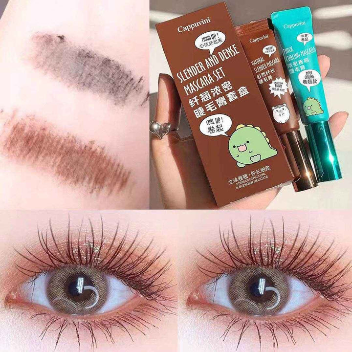 Cappuvini Black and Brown Twin Mascara