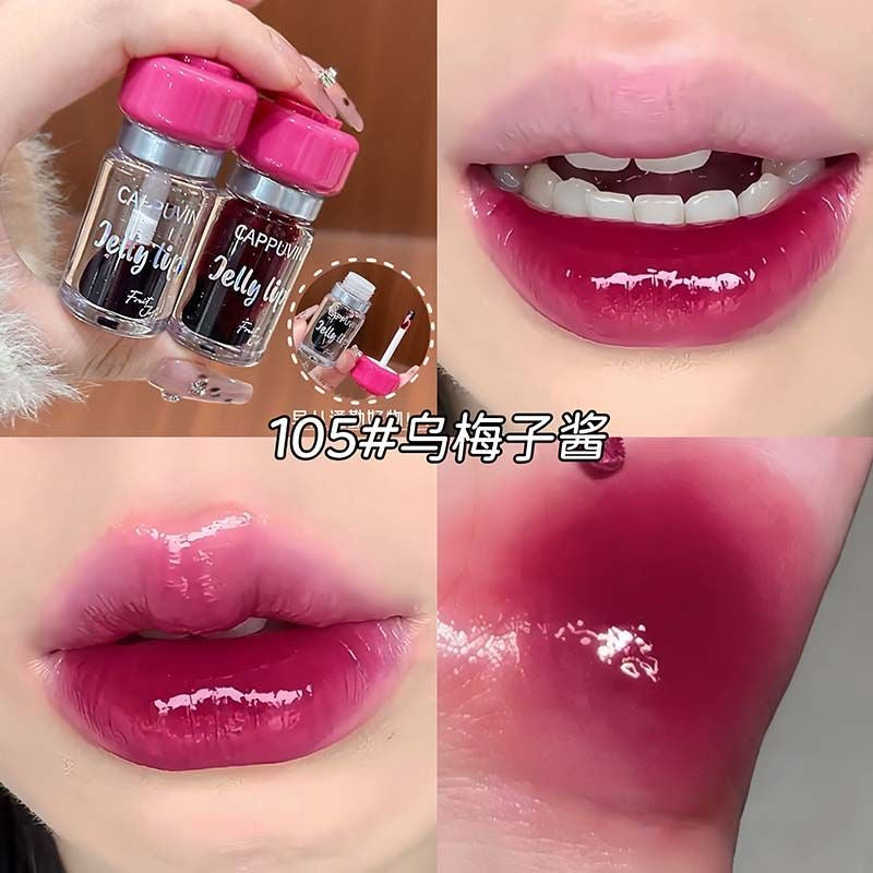 Cappuvini Jelly Lips Mushroom Transparent Lip Gloss Tint