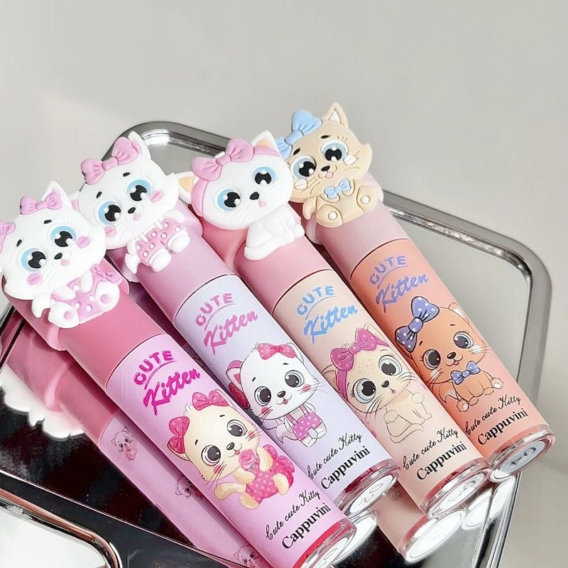 Cappuvini Cute Kitten Velvet Lip - Douyin Shop