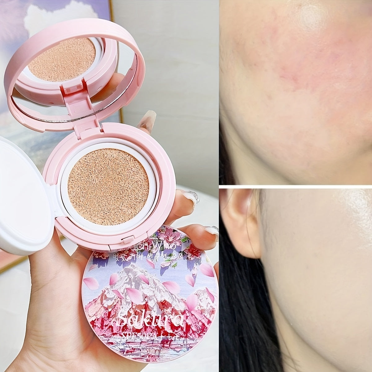 Peach Who Sakura Cushion Foundation