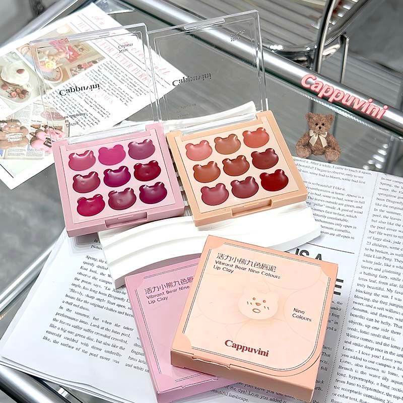 Cappuvini 9 Colours Lip and Cheek Clay - Douyin Shop
