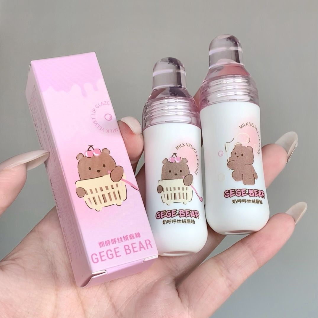 Gege Bear Milk Velvet Lip Glaze - Douyin Shop