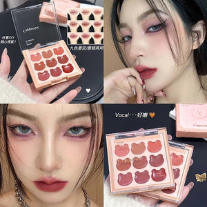 Cappuvini 9 Colours Lip and Cheek Clay