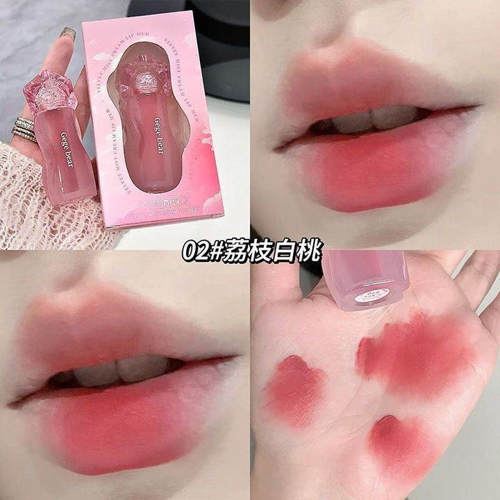 Gege Bear Velvet Mist Cream Lip Mud - Douyin Shop