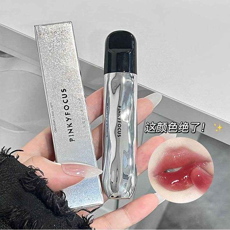 Pinkyfocus Obsidian Leap Light Lip Glaze - Douyin Shop