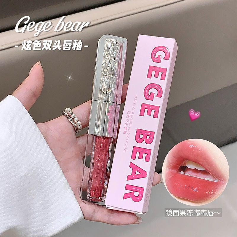 Gege Bear Dazzle Color Double-Headed Lip Glaze