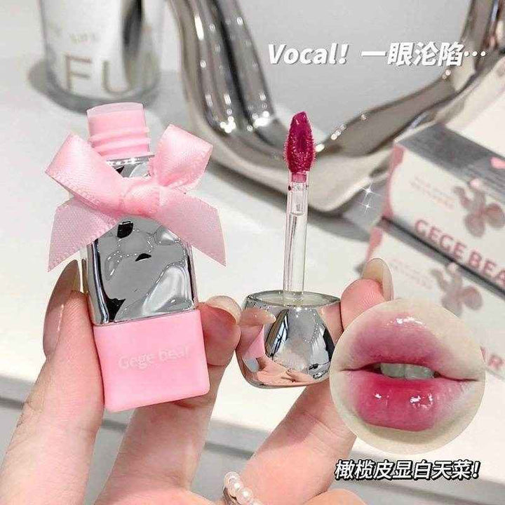 Gege Bear Pink Bow - Douyin Shop