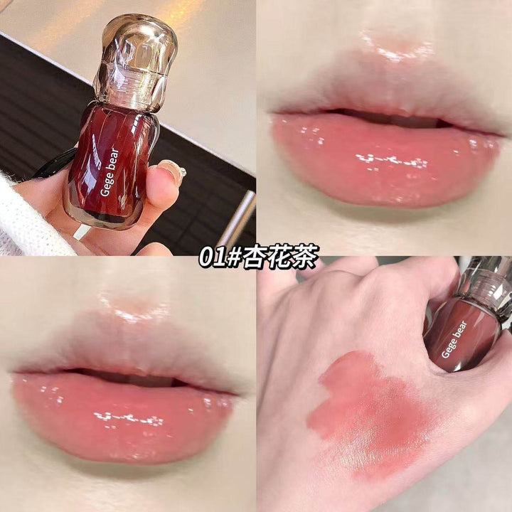 Gege Bear Big Ice Bucket Translucent Lip Glaze - Douyin Shop