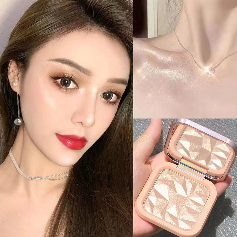 Monochrome Highlighter with Mirror - Douyin Shop