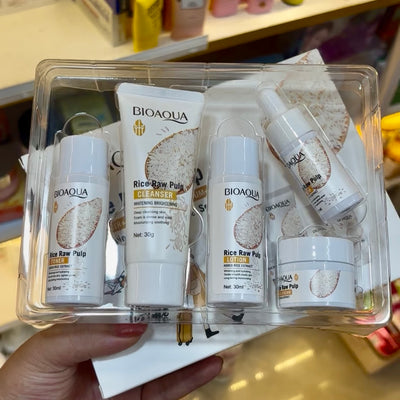 Rice Raw Pulp Travel Set