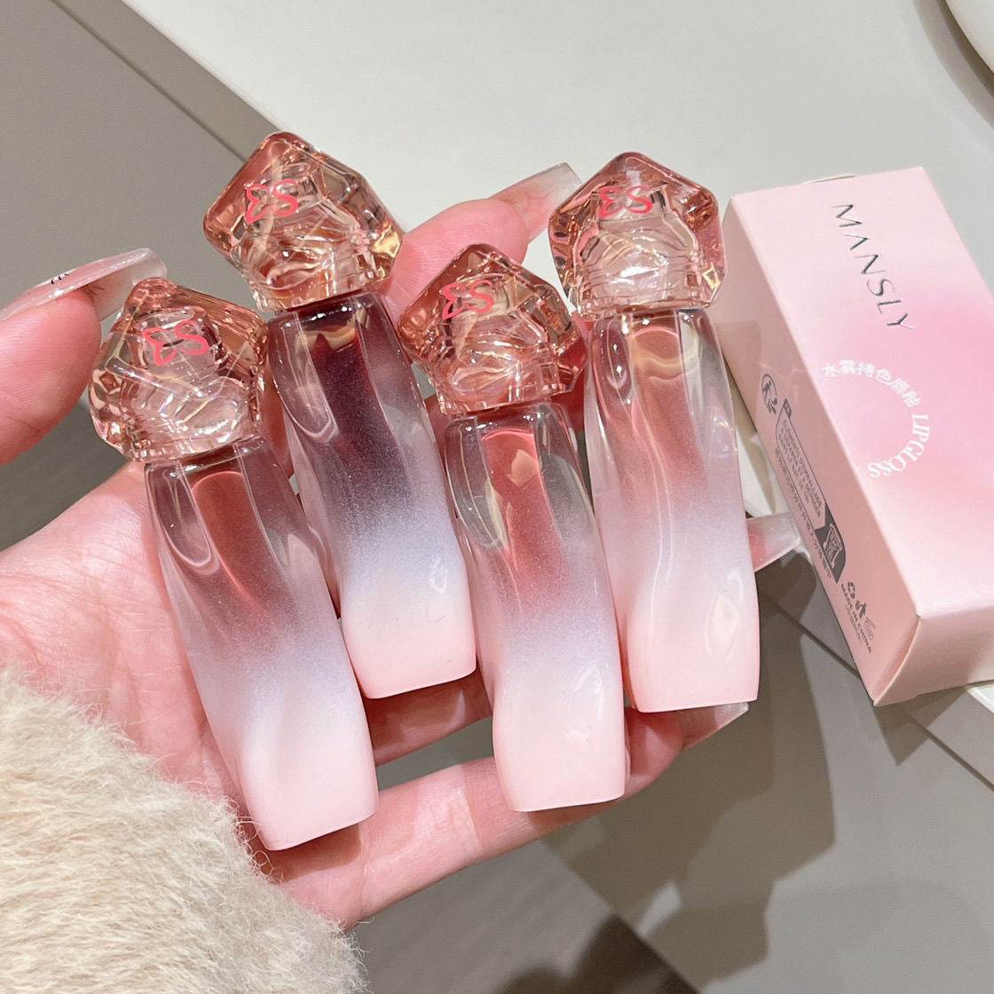 Mansly Water Mist Lip Gloss - Douyin Shop