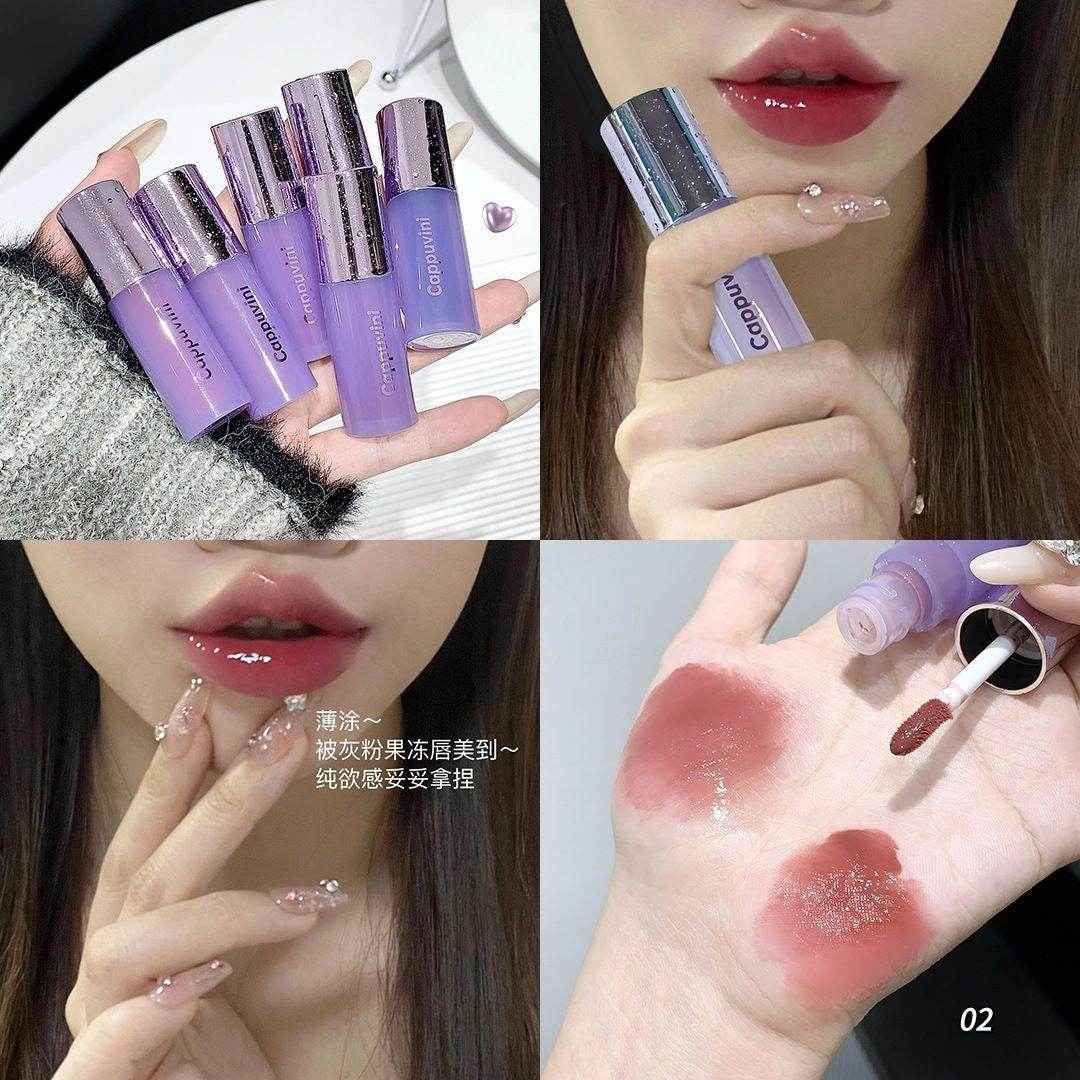 Cappuvini Whisking Snow Flow Purple Lip Glaze - Douyin Shop