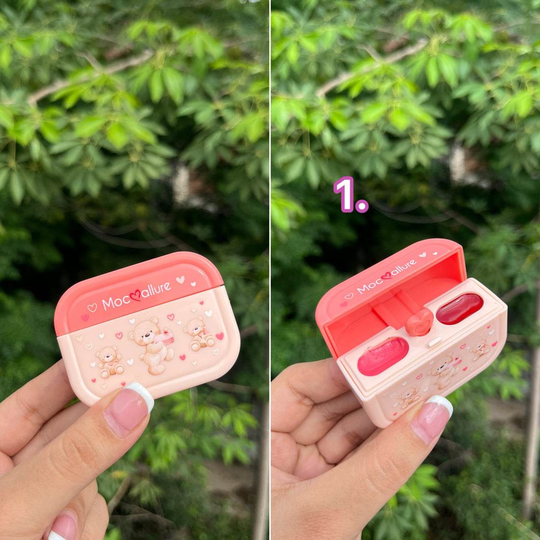 Teddy Airpods Case Lipgloss - Douyin Shop