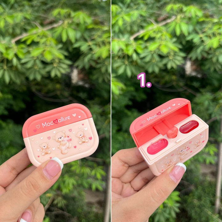 Teddy Airpods Case Lipgloss - Douyin Shop