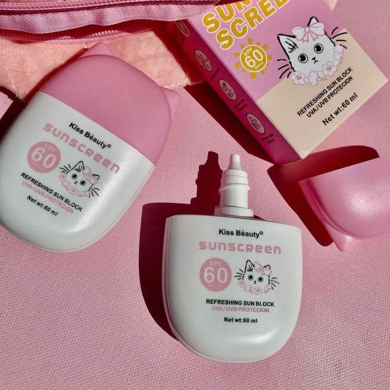 Kiss Beauty Sunscreen SPF 60 PA+++ 60ml