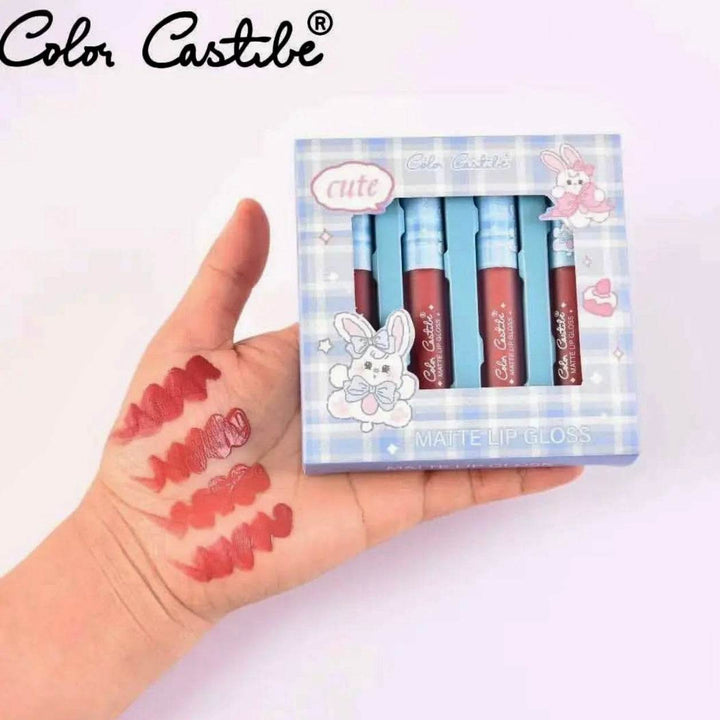 Color Castille Lip Gloss Set (4 pieces) - Douyin Shop