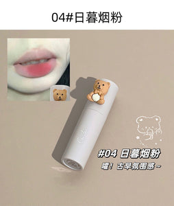 Cuodui Moe Bear Velvet Matte Lip Glaze Set (4 pieces)
