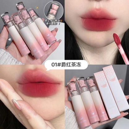 Gege Bear Pink Teddy Lip Glaze