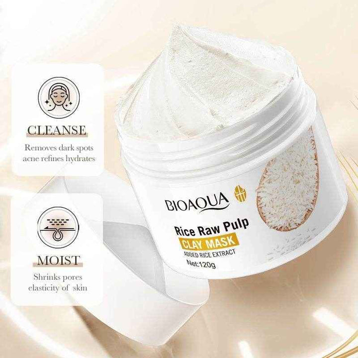 Bioaqua Rice Raw Pulp Clay Mask - Douyin Shop