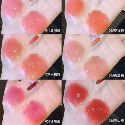 Daimanpu Ice Transparent Butterfly Watery Lip Glaze