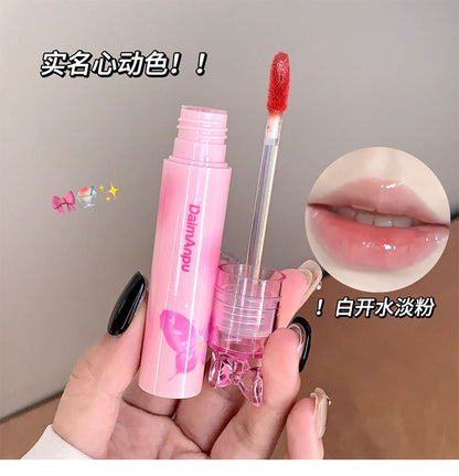 Daimanpu Ice Transparent Butterfly Watery Lip Glaze