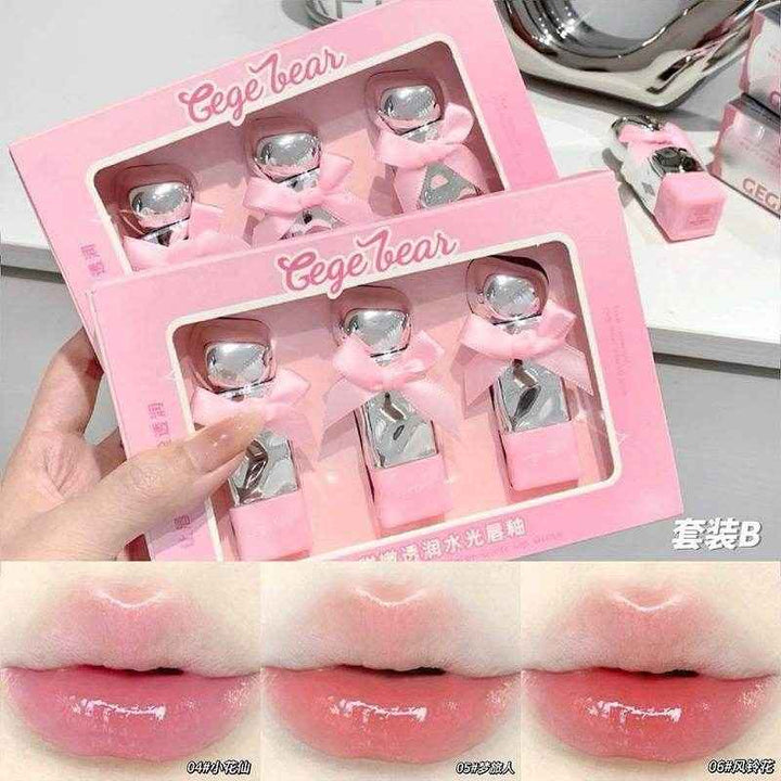 Gege Bear Pink Bow - Douyin Shop