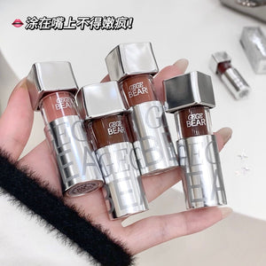 Gege Bear Silver Lip Glaze - Douyin Shop