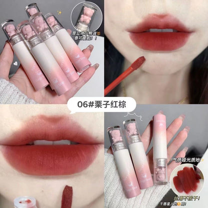 Gege Bear Pink Teddy Lip Glaze