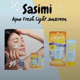 Sasimi Aqua Fresh Lightweight Sunscreen SPF 50+ PA+++ UVA1, UVA2, UVB Protection 60ml