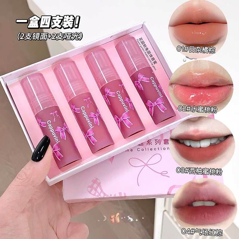 Cappuvini Bow Theme Lip Glaze - Douyin Shop