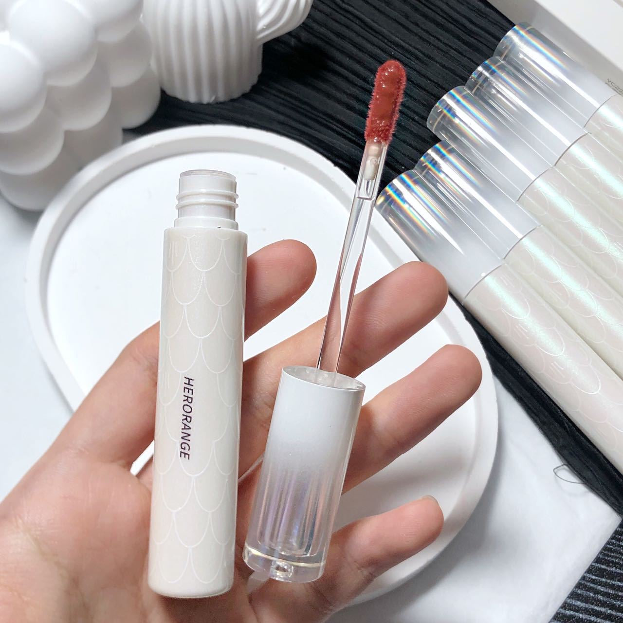 Herorange White Ice Mist Lip Glaze - Douyin Shop