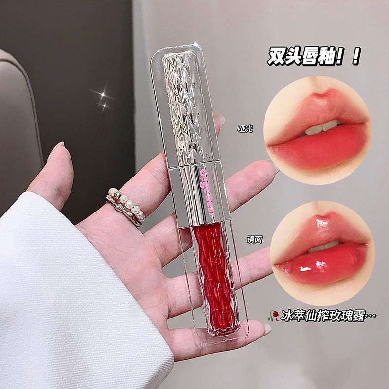 Gege Bear Dazzle Color Double-Headed Lip Glaze
