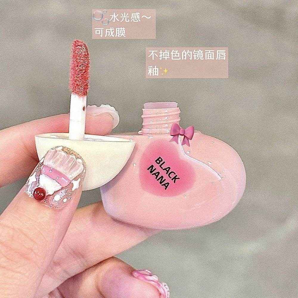 Black Nana Cupid Heart Lip Gloss - Douyin Shop
