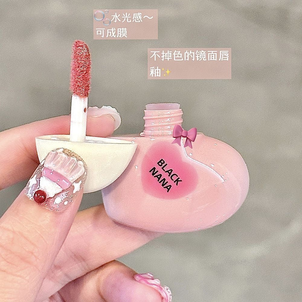 Black Nana Cupid Heart Lip Gloss