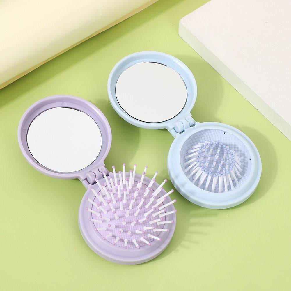 Compact Comb with Mirror - Douyin Shop
