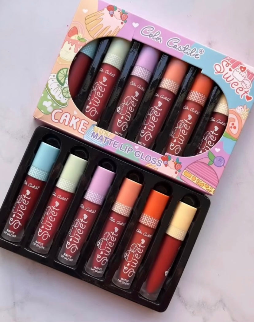 Color Castile Sweet Cake Matte Lips Set (6 pieces) - Douyin Shop