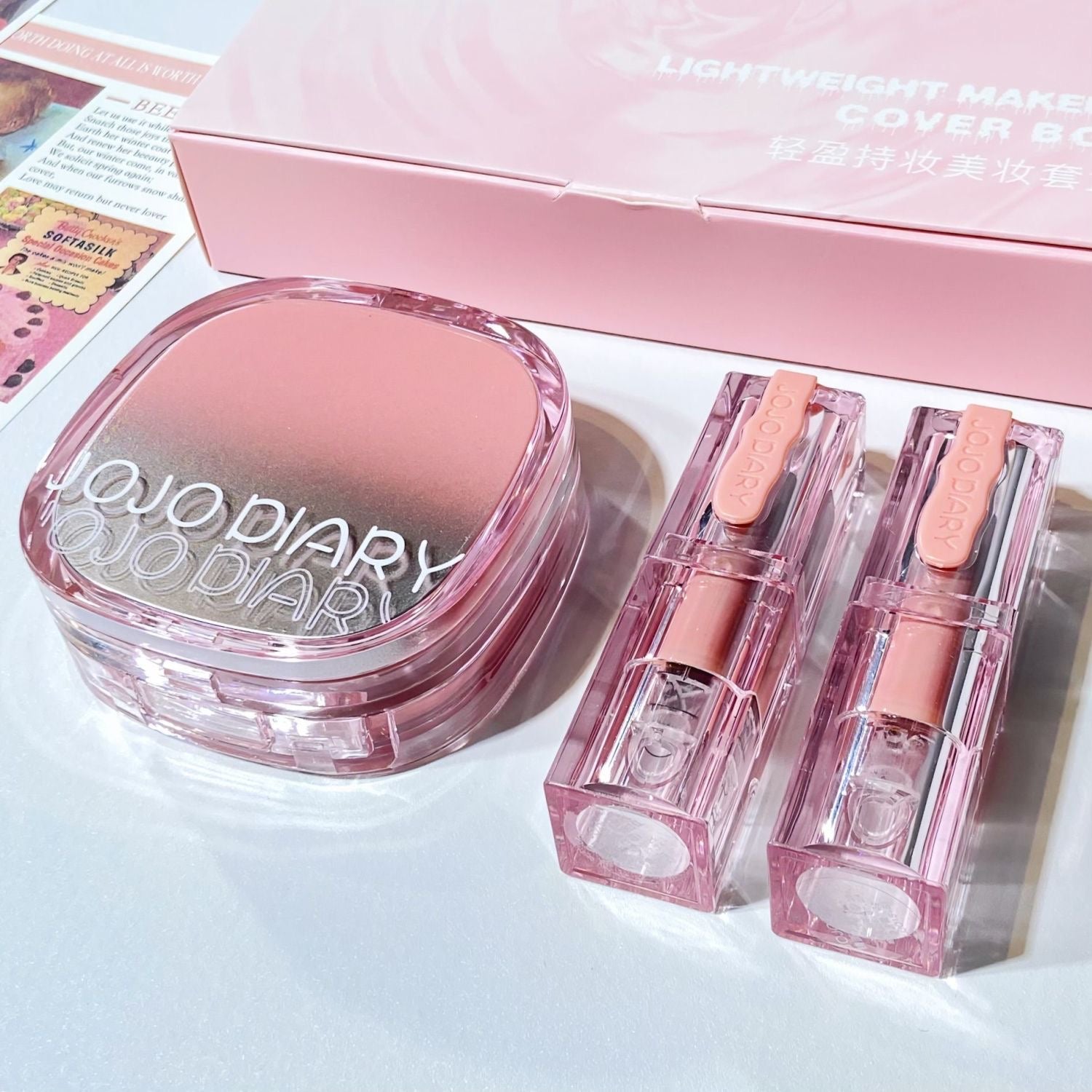 Jojo Diary Set (cushion foundation with two lipsticks)