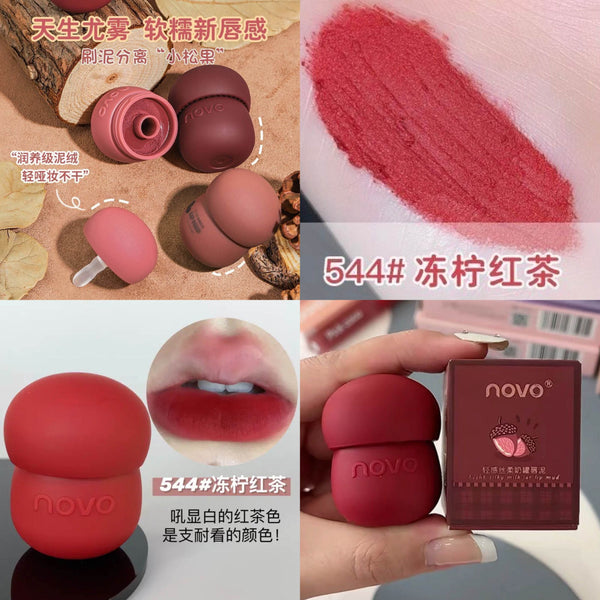 Novo Light Silky Milk Jar Lip Mud 544 (applicator attached) - Douyin Shop