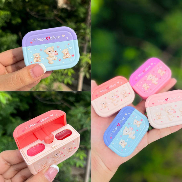 Teddy Airpods Case Lipgloss - Douyin Shop
