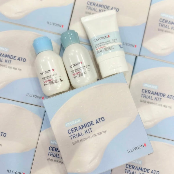 Illiyoon Ceramide Ato Trial Kit (Lotion 50ml, Wash 50ml, Concentrate Cream 30ml) - Douyin Shop