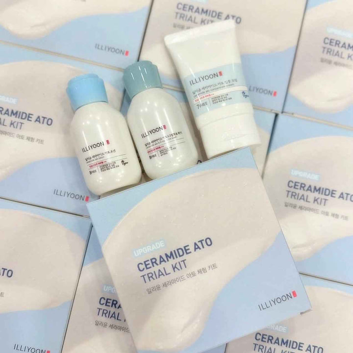 Illiyoon Ceramide Ato Trial Kit (Lotion 50ml, Wash 50ml, Concentrate Cream 30ml) - Douyin Shop