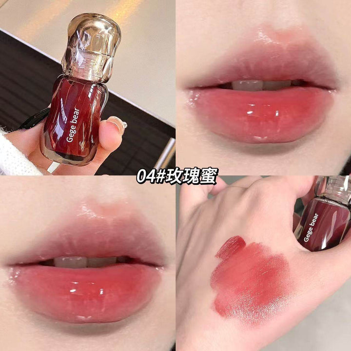 Gege Bear Big Ice Bucket Translucent Lip Glaze - Douyin Shop