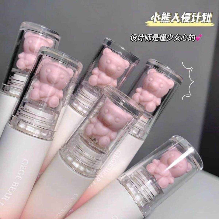 Gege Bear Pink Teddy Lip Glaze - Douyin Shop