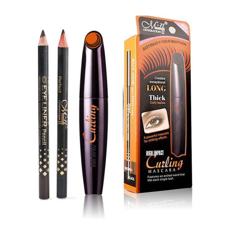 MN Curling Mascara with two eyeliners - Douyin Shop