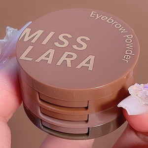 Miss Lara Three Tier Eyebrow Powder with Mirror